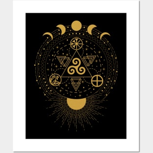 Triskele - Earth, Sea & Sky | Pagan Symbol Posters and Art